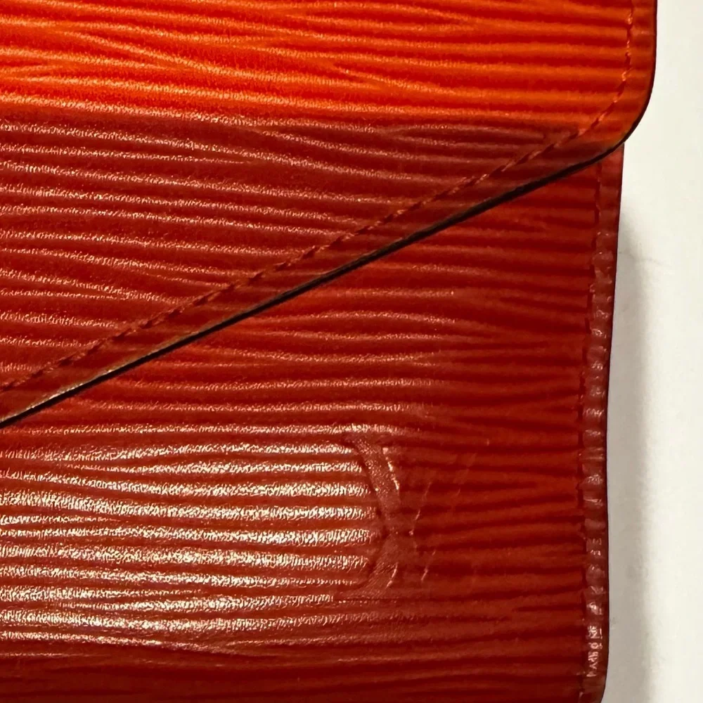 Louis Vuitton Burn Orange Epi Josephine Wallet